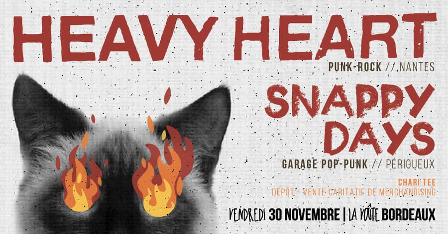 YFE #10 : avec HEAVY HEART + SNAPPY DAYS + ChariTee