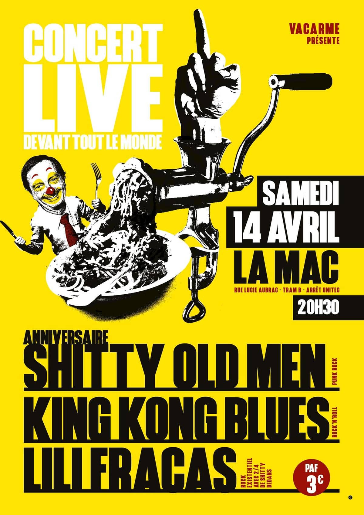 ZBEUL PARTY : avec Shitty Old Men + King Kong Blues + Lili Fracas