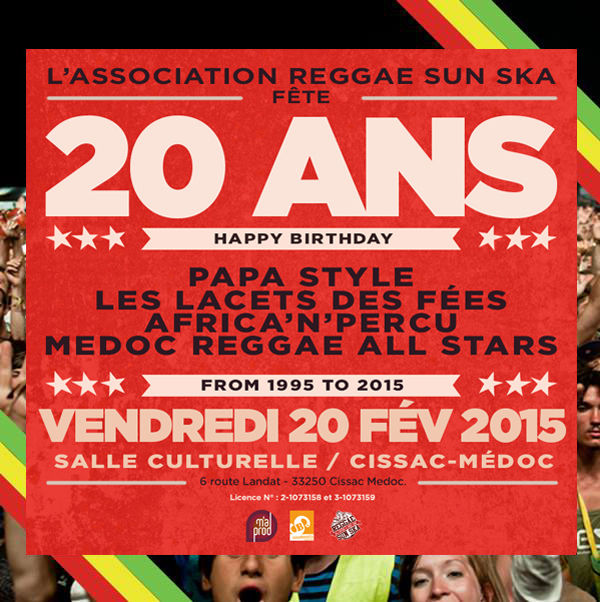 20 ans de l'Association Reggae Sun Ska à Cissac