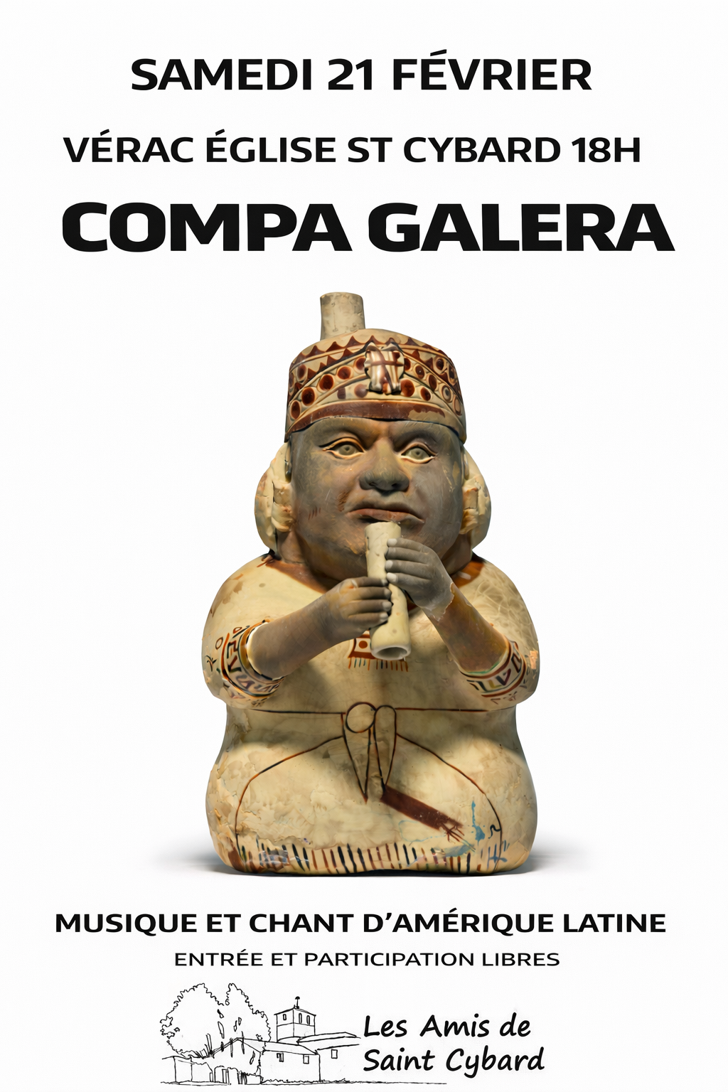 Récital COMPA GALERA : Musique et Chant d'Amérique Latine