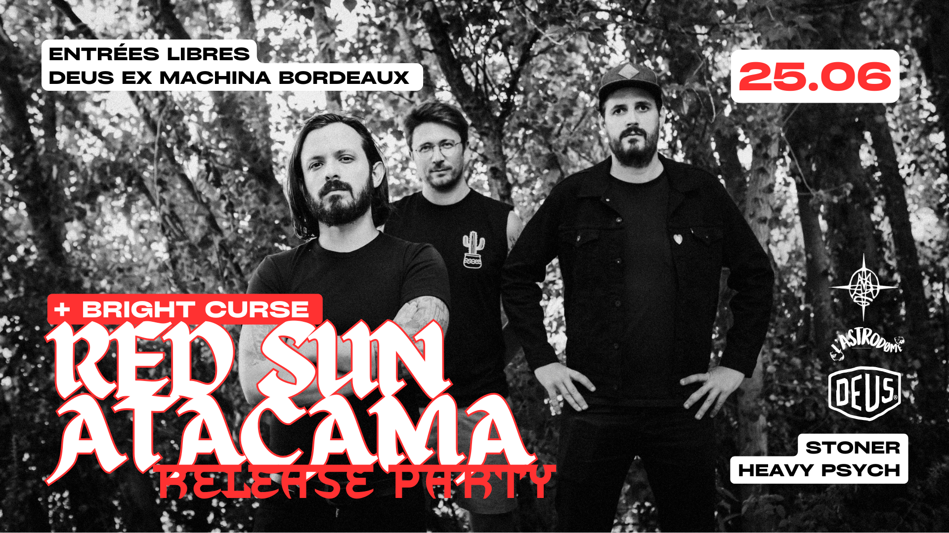 Red Sun Atacama (Release party) + Bright Curse