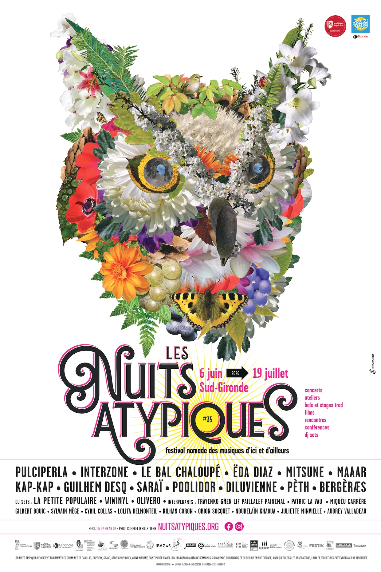 Les Nuits Atypiques, 35e édition