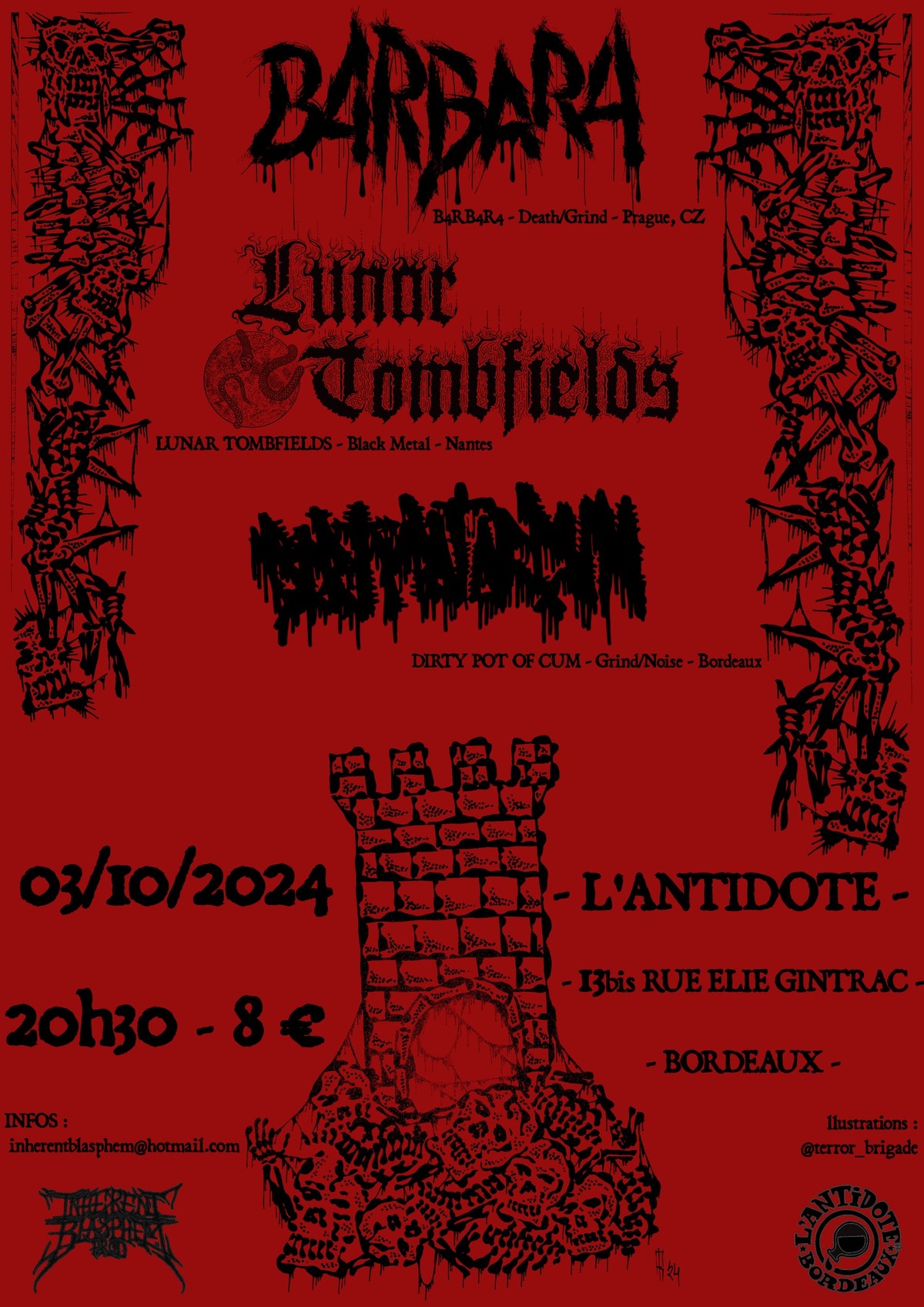 B4RBAR4 (CZ) + LUNAR TOMBFIELDS + DIRTY POT OF CUM