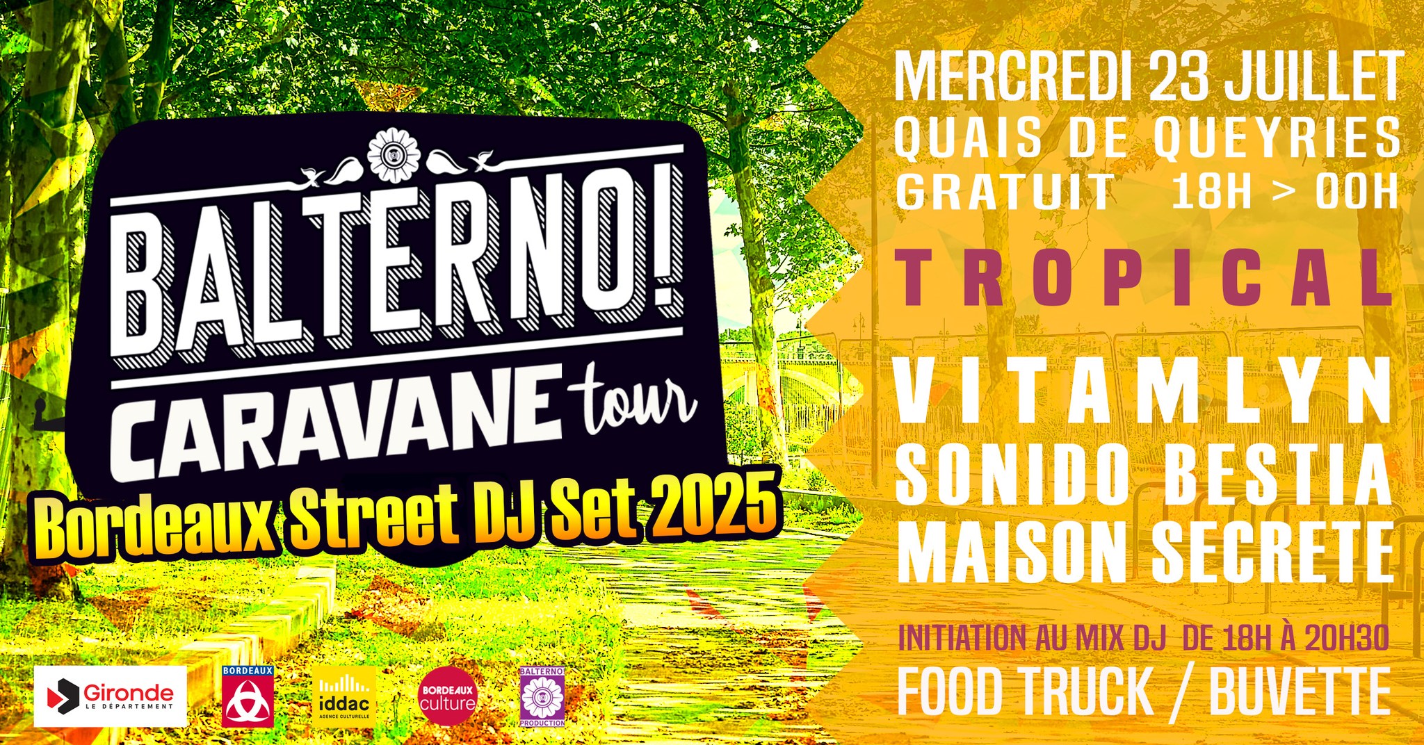 BALTERNO Caravane Tour TROPICAL : VITAMLYN + SONIDO BESTIA + MAISON SECRETE