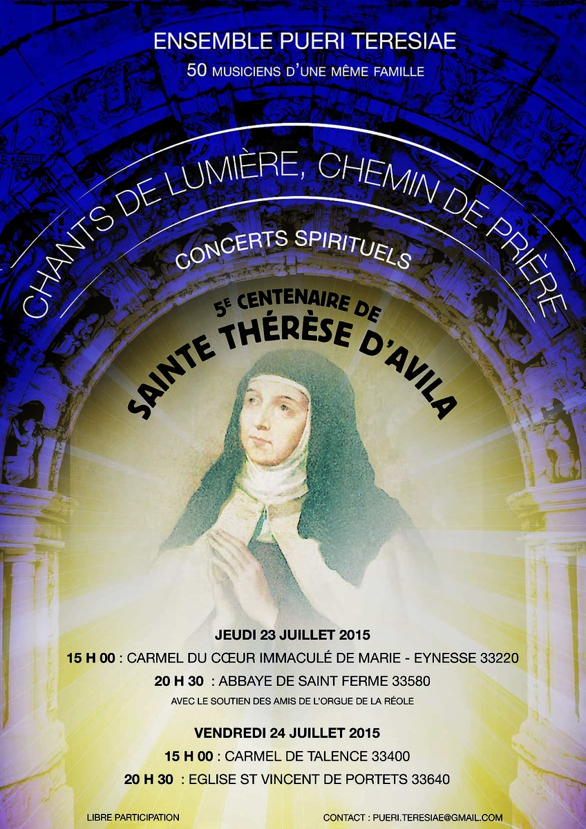 CHANT DE LUMIERE, CHEMIN DE PRIERE - Ensemble Pueri Teresiae