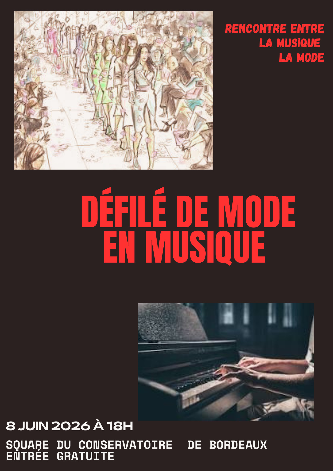 Défilé de mode en musique