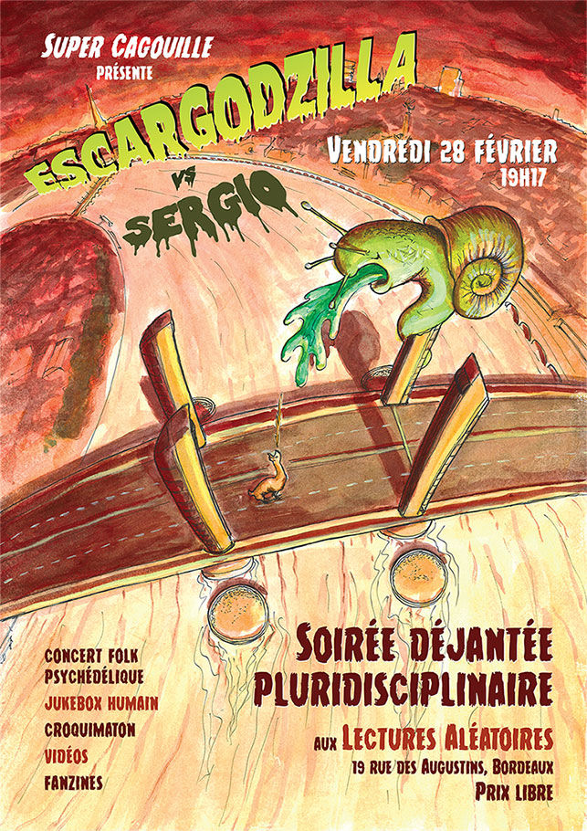 Escargodzilla vs Sergio