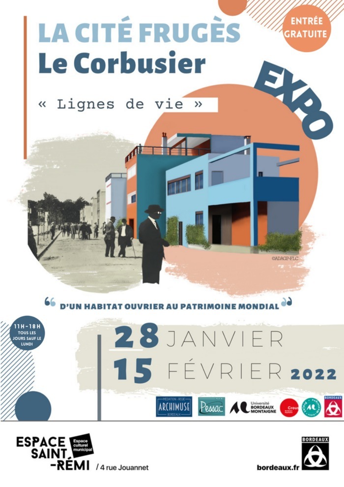 Exposition "LIGNES DE VIE - La Cité Frugès - Le Corbusier : d'une architecture ouvrière au Patrimoine Mondial"