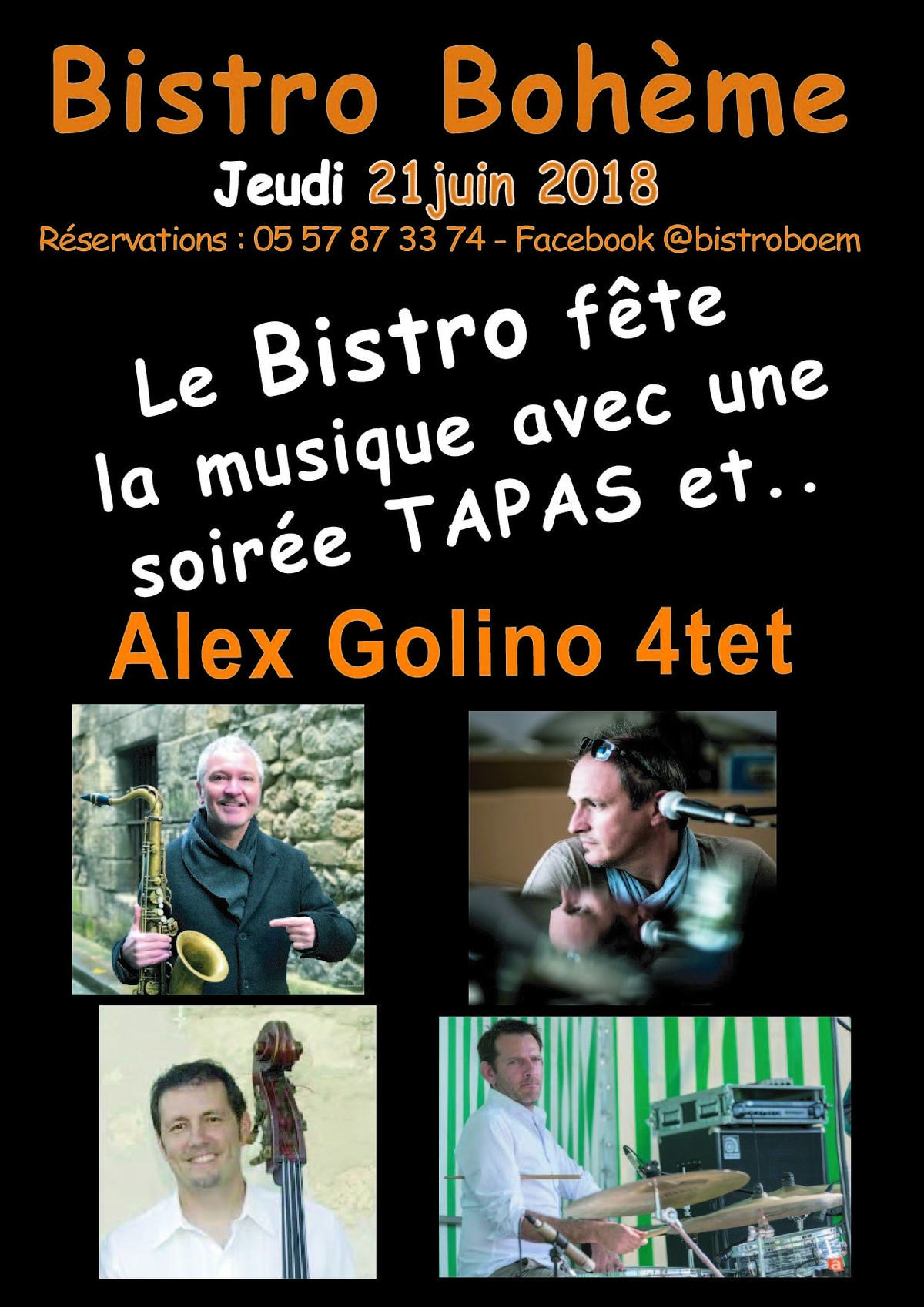 Fête de la musique avec le Alex Golino Quartet