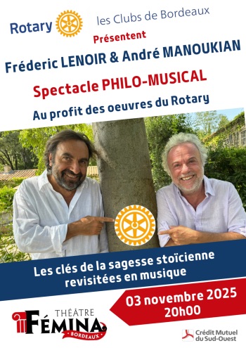 Frédéric Lenoir et André Manoukian - Les clés de la sagesse stoïcienne revisitées en musique