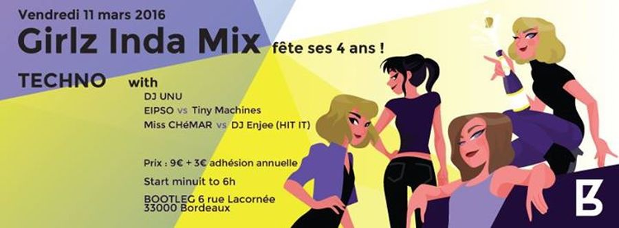 Girlz Inda Mix fête ses 4 ans et invite DJ UNU !