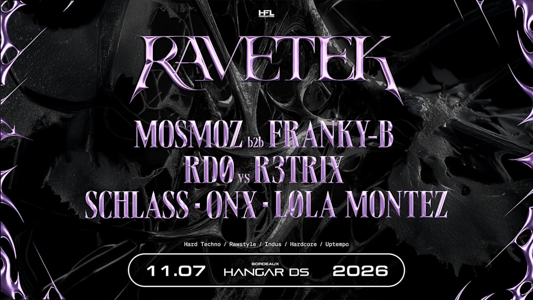 Ravetek : Mosmoz b2b Franky-B, RDØ vs R3trix, Schlass